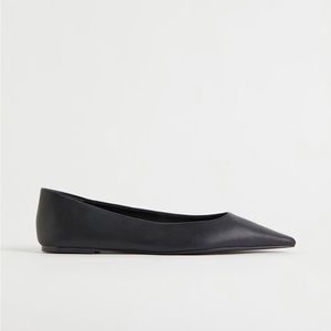 Black pointy slip on